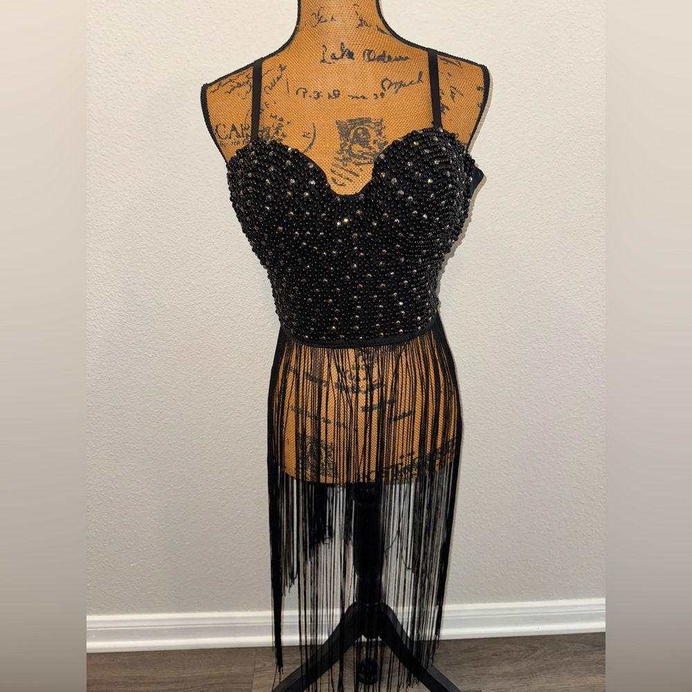 NWT Fashion Nova Center Stage Corset Top - Black - US XL
